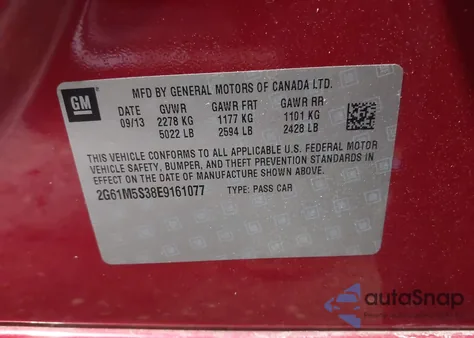 2014 Cadillac Xts Luxury from USA, damaged, VIN 2G61M5S38E9161077